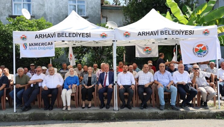 Arhavi’de doğalgaz çalışmalarına başlandı