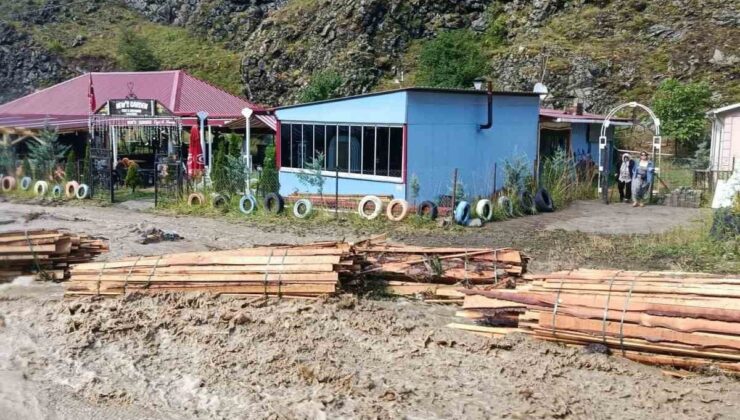 Şavşat’ta Sağanak Hayatı Olumsuz Etkiledi